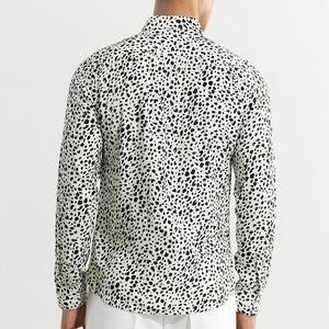 Dispersed Dot White Shirt