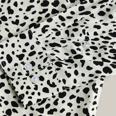 Dispersed Dot White Shirt