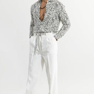 Dispersed Dot White Shirt