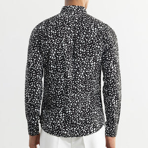 Dispersed Dot Black Shirt