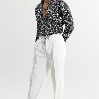 Dispersed Dot Black Shirt