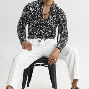 Dispersed Dot Black Shirt