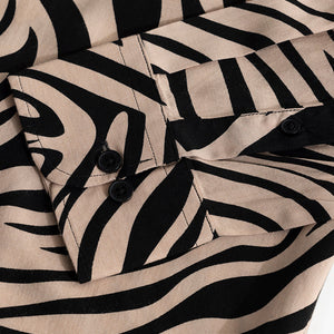 Zebra Wave Beige Shirt