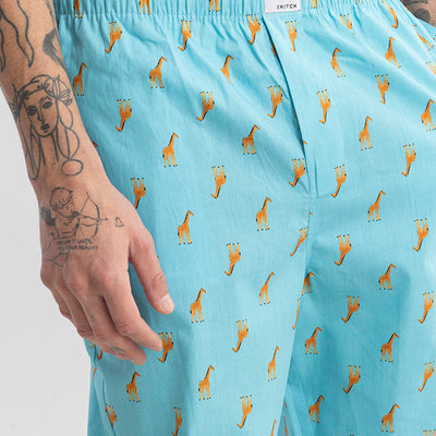 Giraffe Print Blue Pyjama