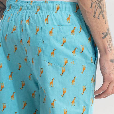 Giraffe Print Blue Pyjama