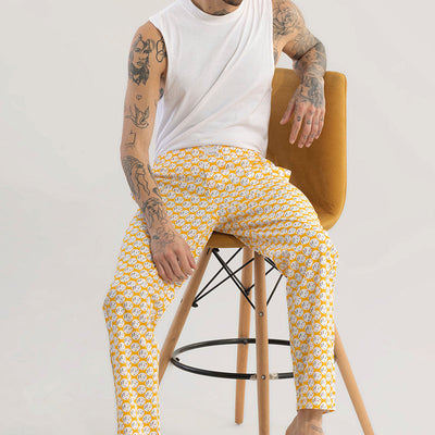 Dice Print Yellow Pyjama