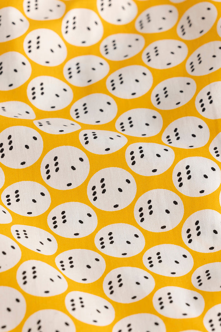 Dice Print Yellow Pyjama