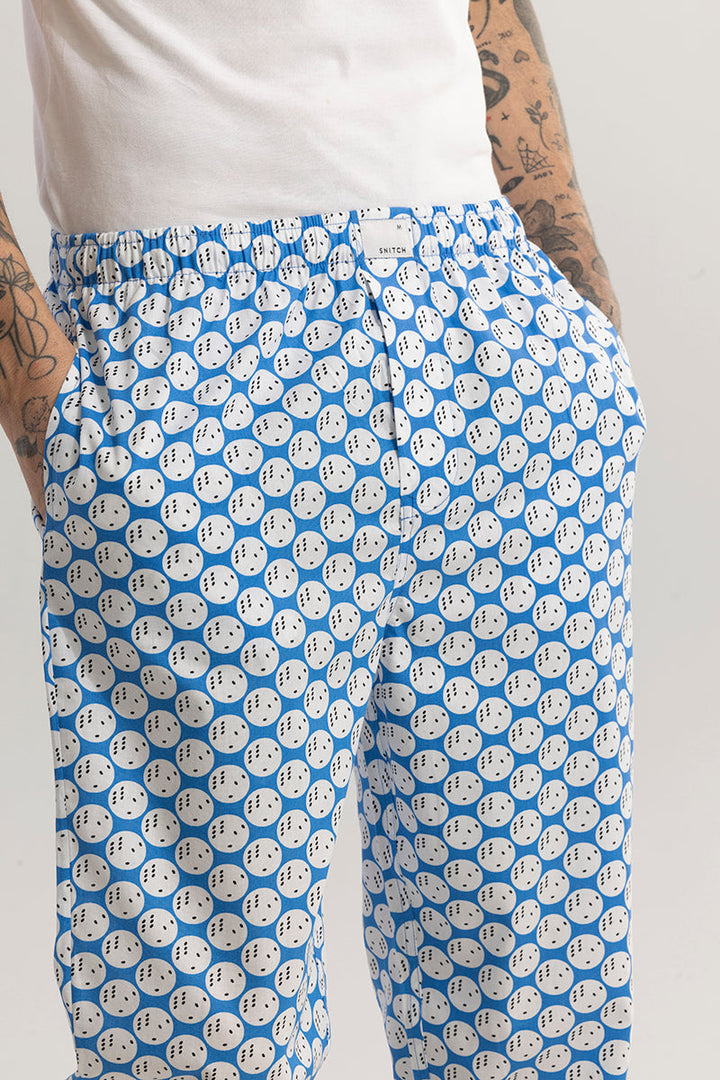 Dice Print Blue Pyjama