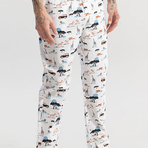 Animal Print White Pyjama
