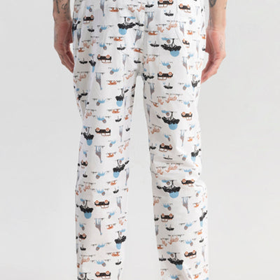 Animal Print White Pyjama