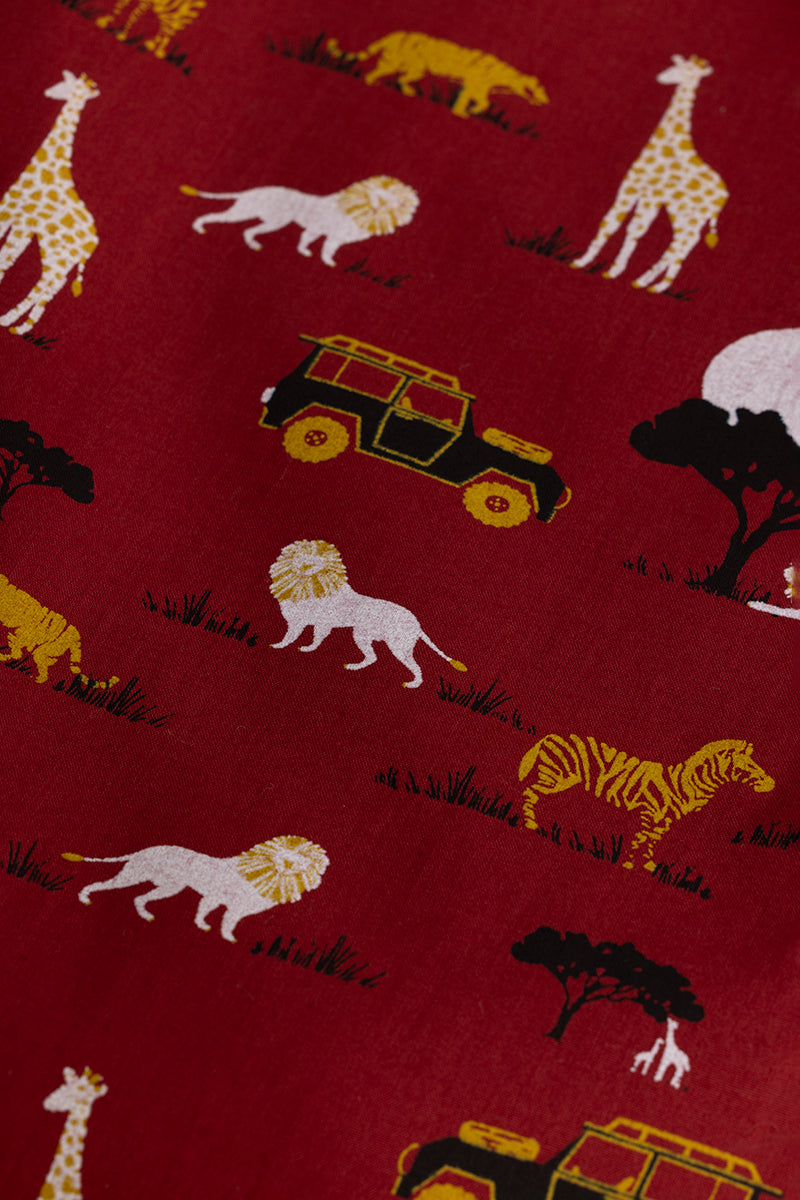 Animal Print Red Pyjama