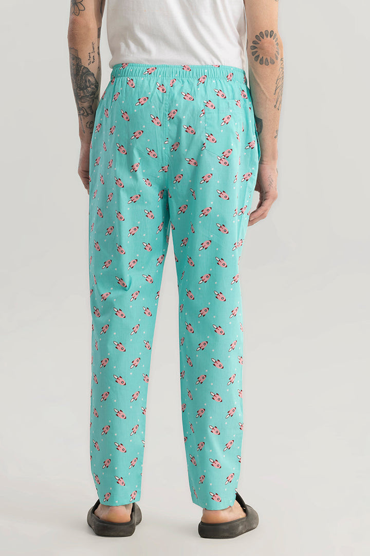 Rocket Print Blue Pyjama