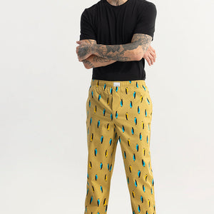 Penquin Print Yellow Pyjama