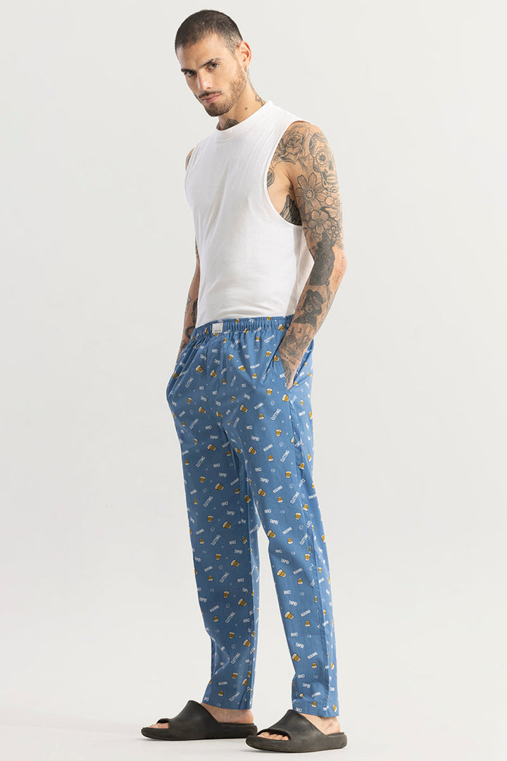 Chai Print Blue Pyjama