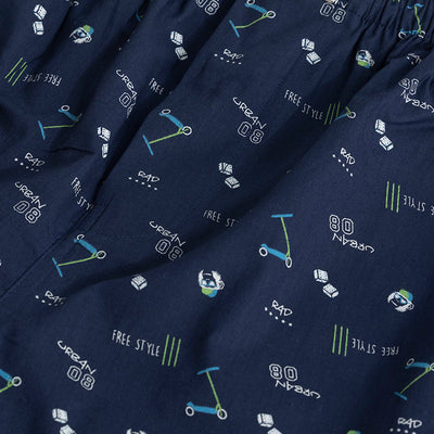 Urban Print Navy Pyjama