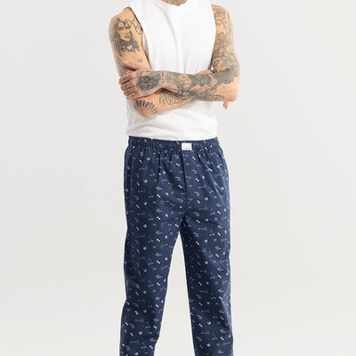 Urban Print Navy Pyjama