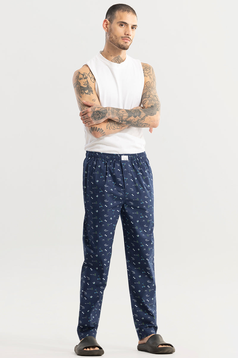 Urban Print Navy Pyjama