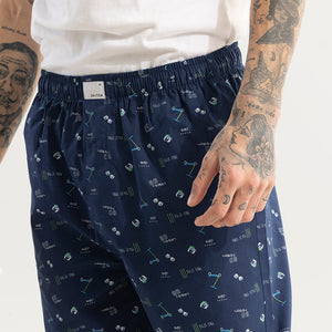 Urban Print Navy Pyjama