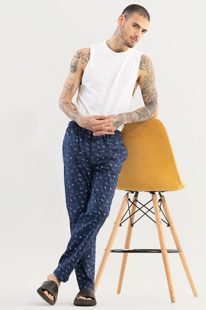 Urban Print Navy Pyjama