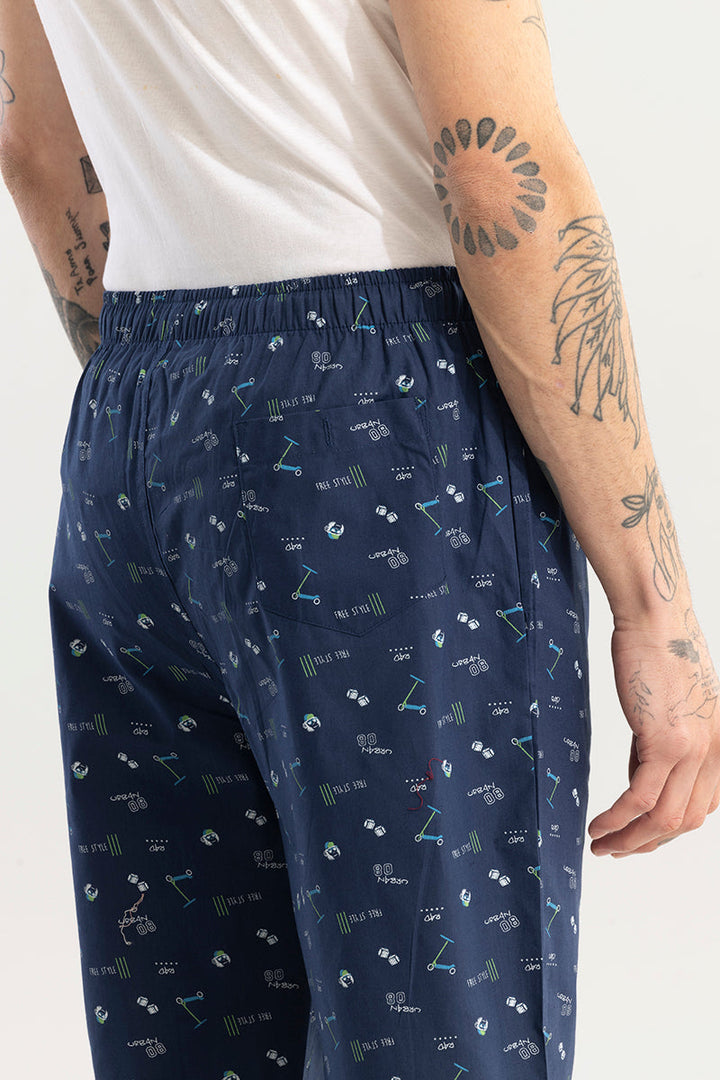 Urban Print Navy Pyjama