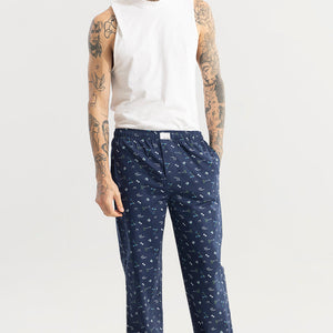 Urban Print Navy Pyjama
