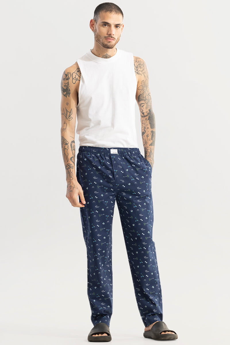 Urban Print Navy Pyjama