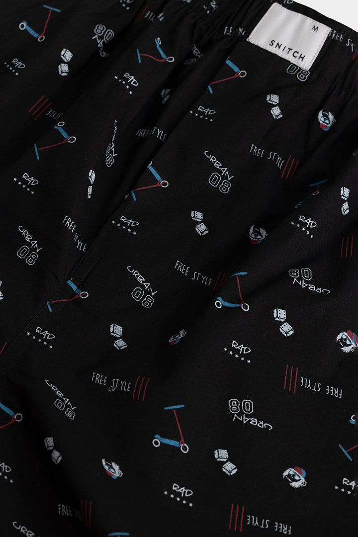 Urban Print Black Pyjama