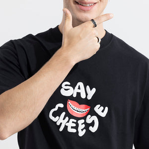 Grow Back Black Oversized T-Shirt