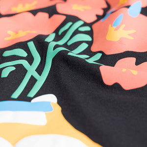 Grow Back Black Oversized T-Shirt