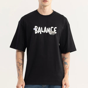 Balance Black Oversized T-Shirt