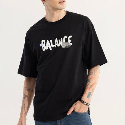 Balance Black Oversized T-Shirt