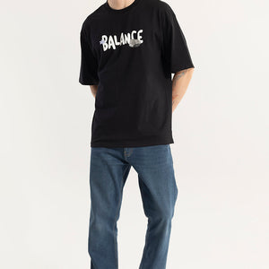Balance Black Oversized T-Shirt