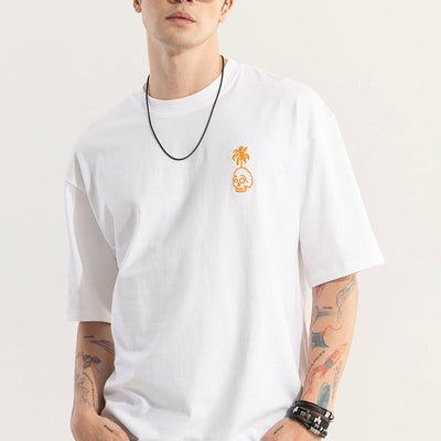 Wild Ones Never Die White Oversized T-Shirt