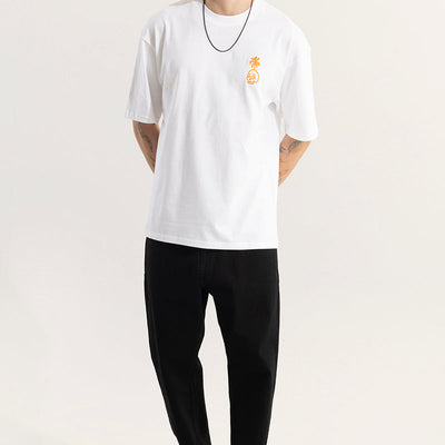 Wild Ones Never Die White Oversized T-Shirt