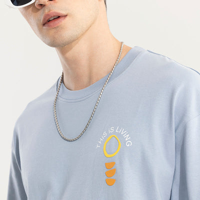 This Is Living Blue Oversized T-Shirt