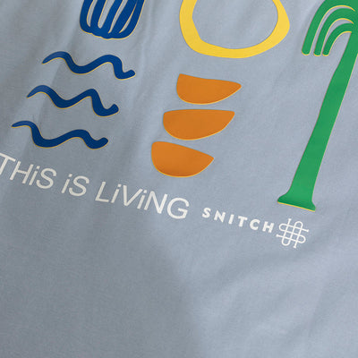 This Is Living Blue Oversized T-Shirt