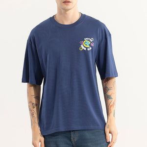Make Your Own Luck Blue Oversized T-Shirt