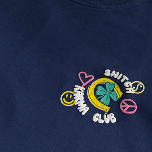 Make Your Own Luck Blue Oversized T-Shirt