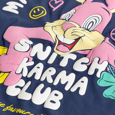 Make Your Own Luck Blue Oversized T-Shirt