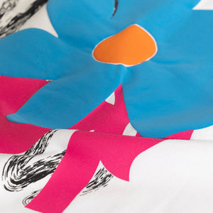 When In Bloom White Oversized T-Shirt