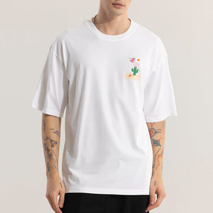 Nights In Pacos White Oversized T-Shirt