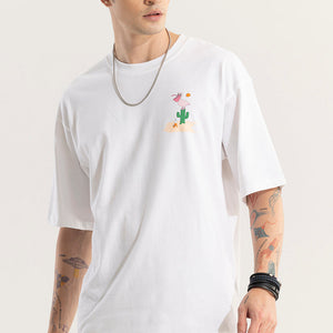 Nights In Pacos White Oversized T-Shirt