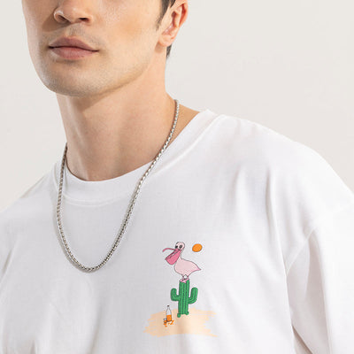Nights In Pacos White Oversized T-Shirt