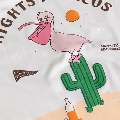 Nights In Pacos White Oversized T-Shirt