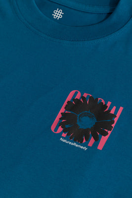 Natures Remedy Blue Oversized T-Shirt