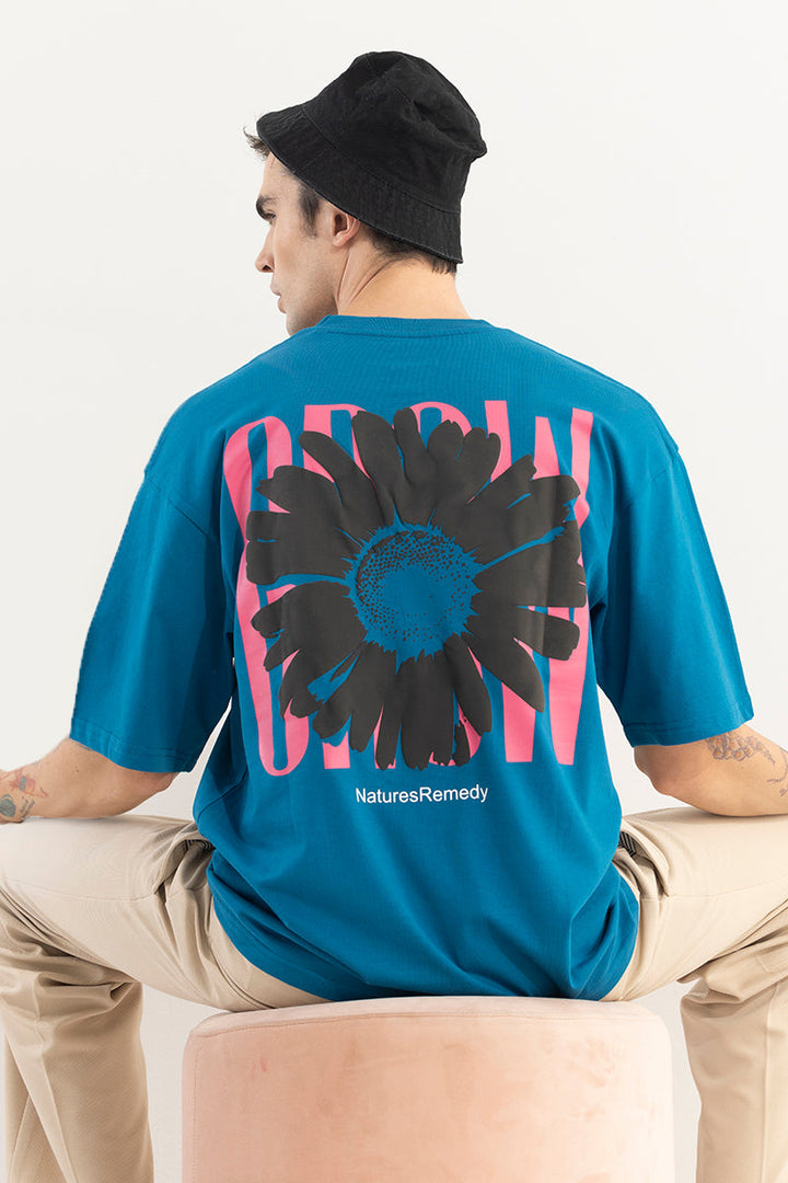 Natures Remedy Blue Oversized T-Shirt