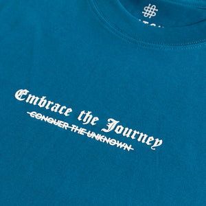 Embrace The Journey Blue Oversized T-Shirt