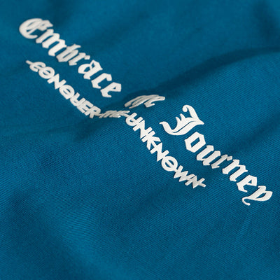 Embrace The Journey Blue Oversized T-Shirt