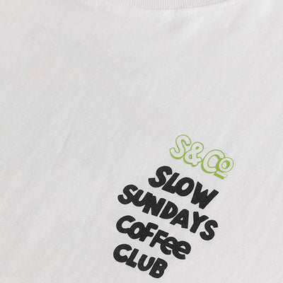 Slow Sundays White Oversized T-Shirt