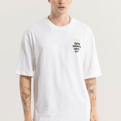 Slow Sundays White Oversized T-Shirt